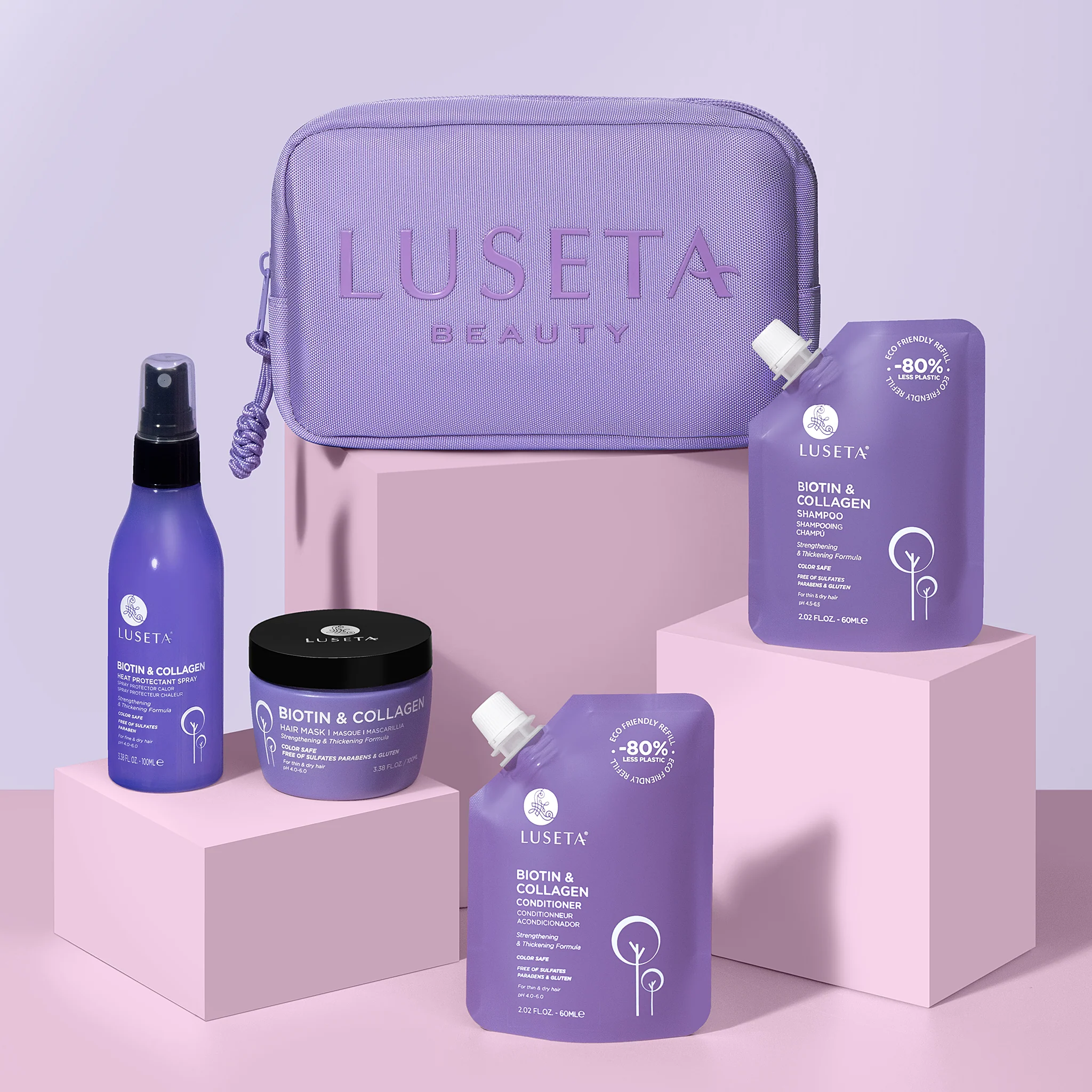 Biotin & Collagen Jet-Set Hair Strengthen Kit