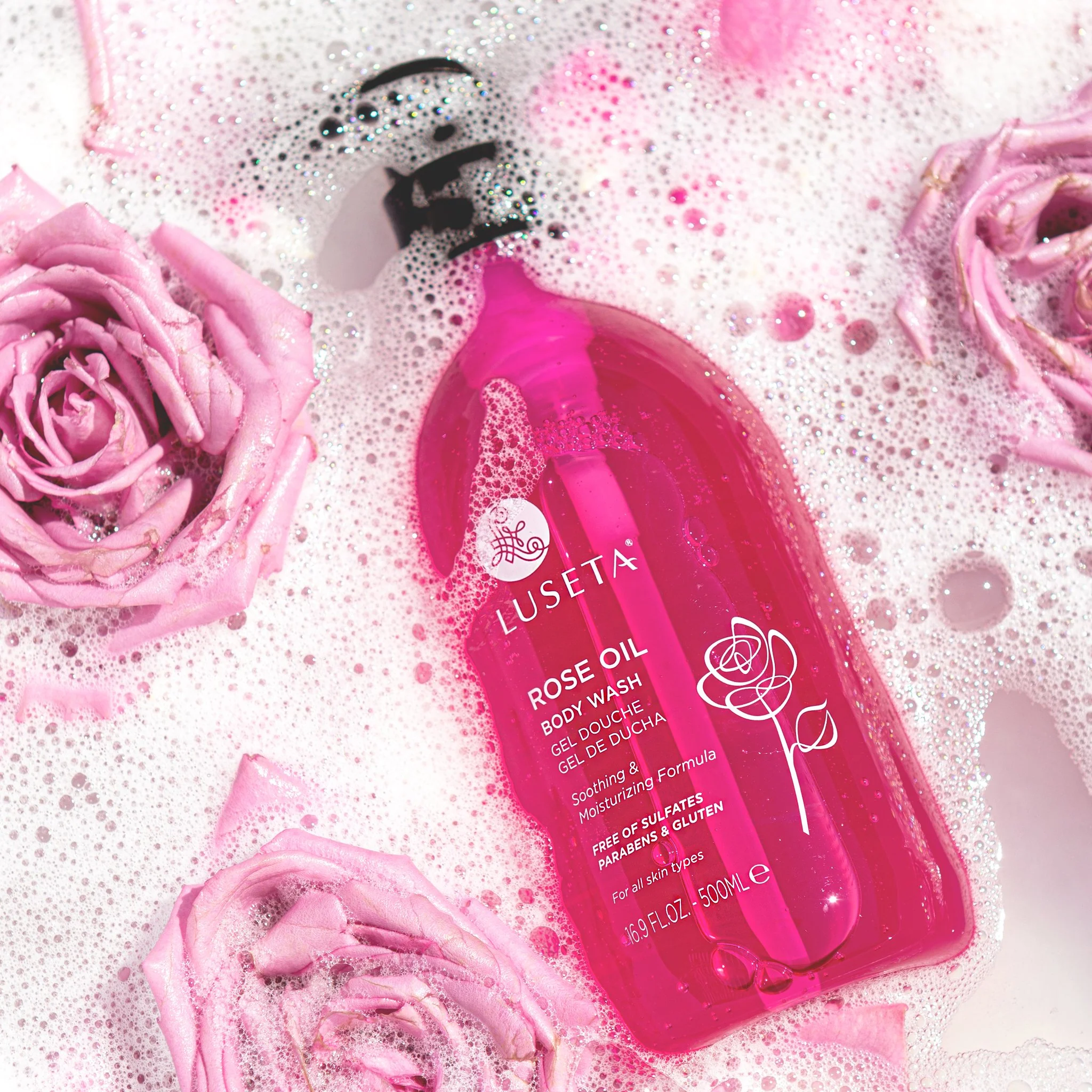 Rose Oil Body Wash - Image 4